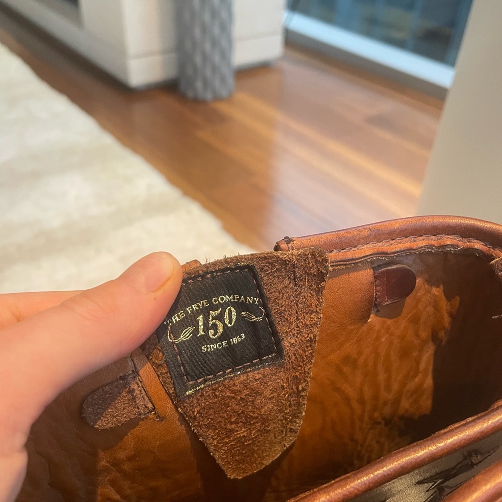 Frye Coach 150th Anniversary Engineer Leather Boot Brown - Picture 4 of 6
